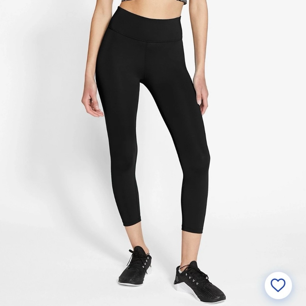 Nike One DRI-FIT Women's Black Tight Fit Mid Rise Capri Leggings XL  DD0245-010
